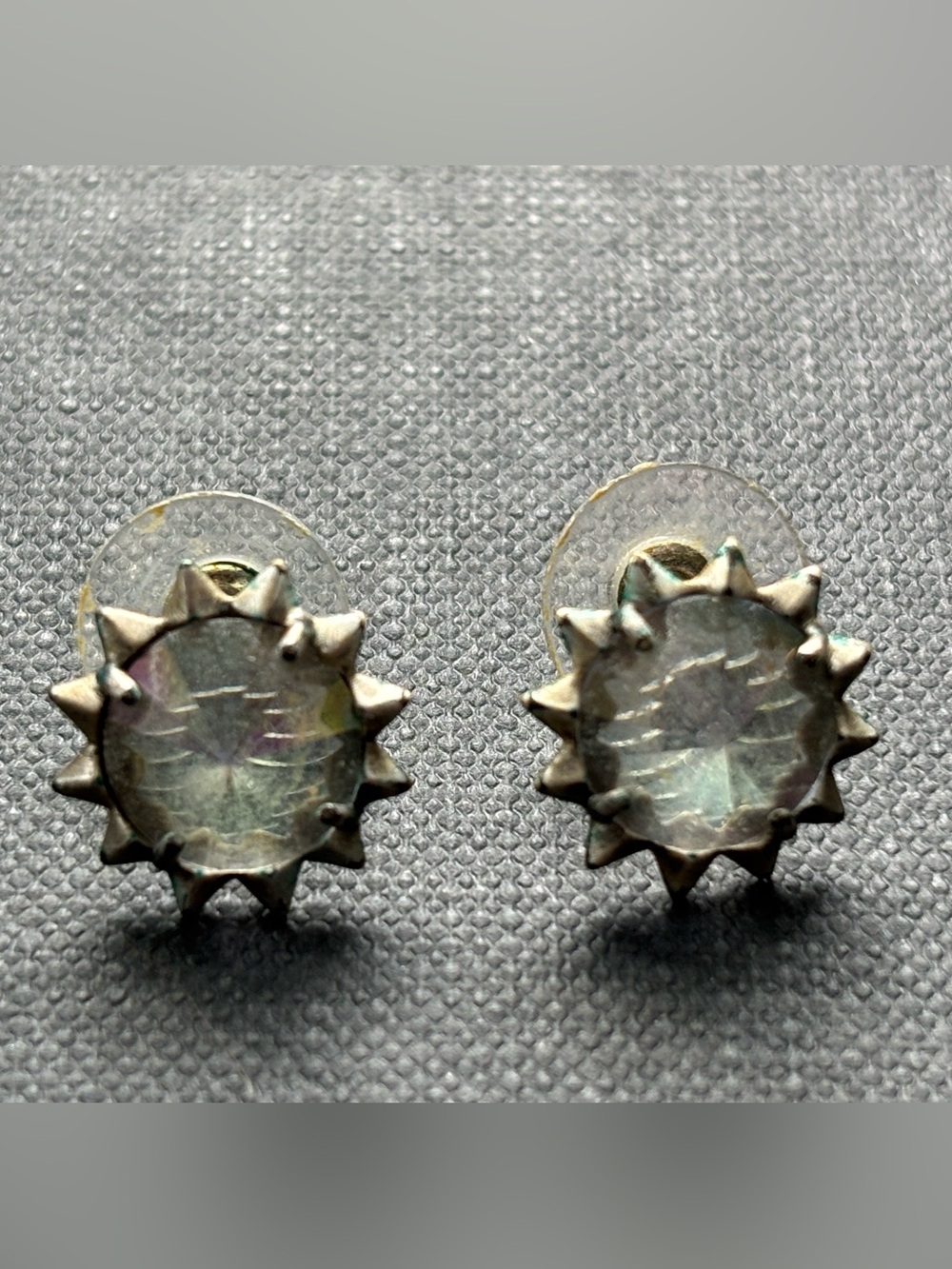 Kendra Scott Iridescent Sunburst Stud Earrings - Silver Tone